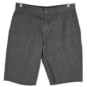 Volcom Mens Modern Fit Chino Shorts Charcoal Gray Heather 29 Walk Outdoor Golf